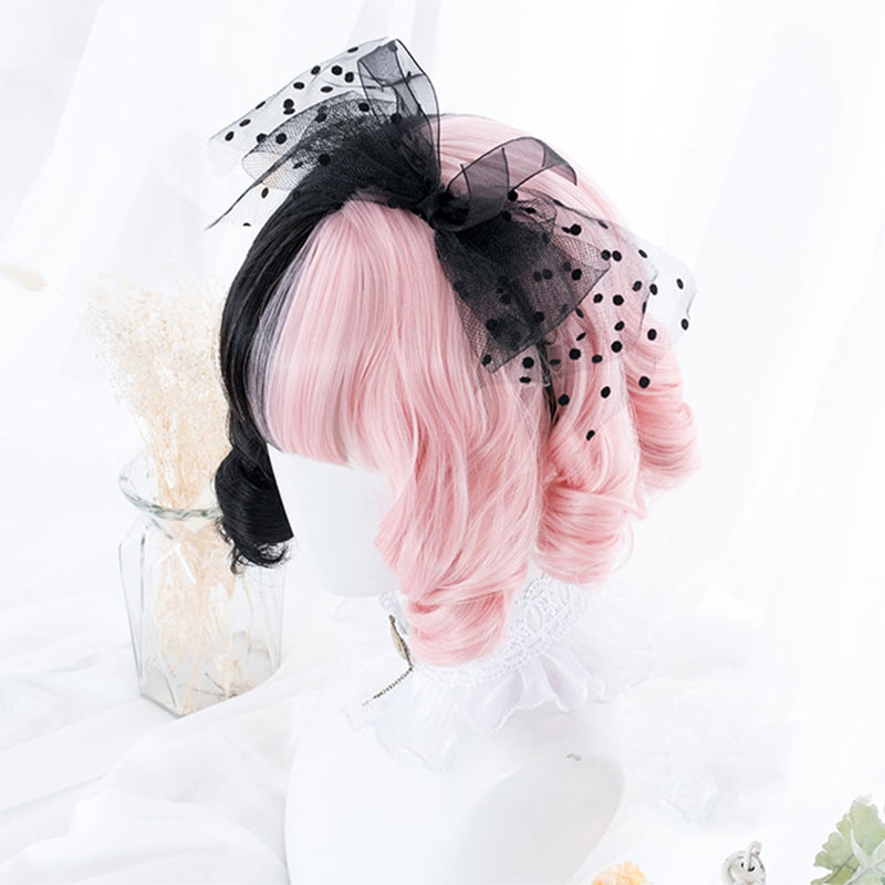 SHANGKE Synthetic Red Black Blonde White Lolita Wigs For Women Long Straight Wig With Bangs Genshin Impact Cosplay Wig