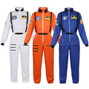 Astronauten-Kostüm Herren Halloween-Kostüm für Damen Raumanzug Erwachsene Overall Astronauten-Kostüm Rollenspiel