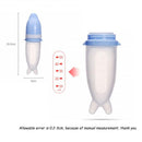 50 ML Cartoon Delphin Baby Babyflasche Sichere Milch Obst Gemüse Neugeborene Silikon Fütterung weichen Löffel Baby Training Feeder