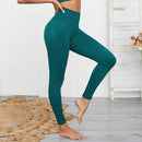 Trainingshose Gym Nahtlose Leggings Sport Damen Fitness Yogahose Hohe Taille Kompressionshose Sport Yoga Leggings Sportbekleidung