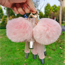 Private Label, transparent, individuell, für Kinder, kein Logo, luxuriös, nicht klebrig, machen Sie Ihren eigenen veganen rosa Schlüsselanhänger, Schlüsselanhänger, Lipgloss