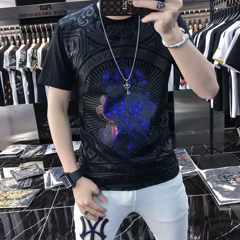 Men's Short Sleeve O-Neck T- shirt YOUYEE 2021 Summer Young Fashion Hip-Hop High Quality Trendy Streetwear Male Tees Top Clothes