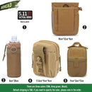 Universal Tactical MOLLE Car Seat Back Organizer military MOLLE Panel Vehicle Seat Cover Protector Kit Mat Black