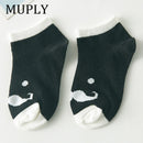 5 Paar/Los Baumwolle Baby Socken Drucken Schnurrbart Mädchen Jungen Kinder Socken Frühling Herbst Säuglingskleinkind Kinder Socken Für 1-3 Jahr