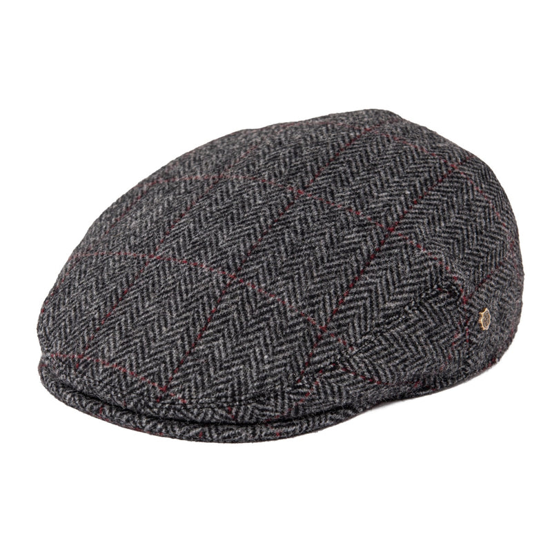 VOBOOM Ivy Cap Herringbone Flat Caps 50% Wool Tweed Scally Cabbie Hat NewsboyCap Bunnet Paddy Dai Cheese-cutter Driving Hats