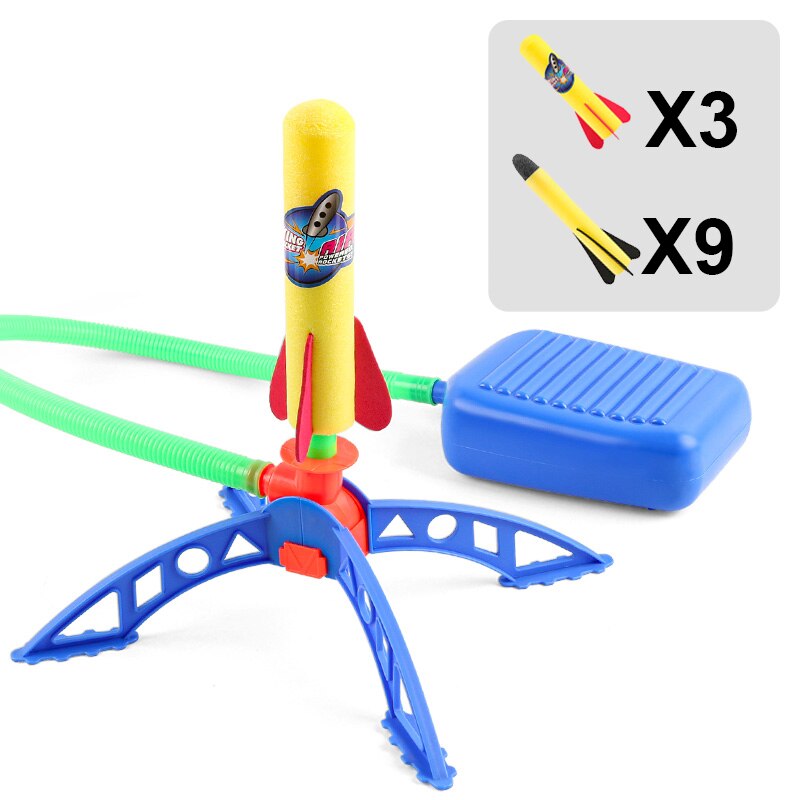 Einstellbare Raketenwerfer Spielzeug Sport Spiel Kinder Raketenwerfer Air Step Pump Power Rocket Outdoor Sport Spielzeug für Kinder Geschenk