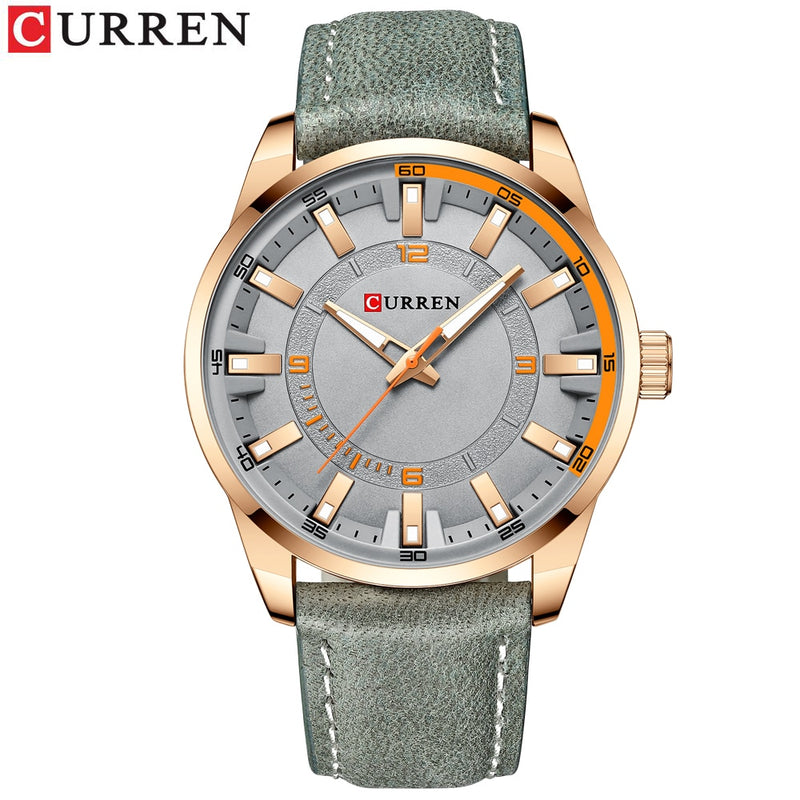 CURREN Top-Marke Mode Uhr für Männer Casual Leder Quarz Writwatches Bunte wasserdichte Uhren Relogio Masculino