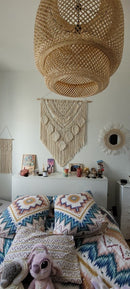 Großer Makramee-Wandteppich, Wandbehang, Bohemian-Chic, Kunsthandwerk, gewebter Wandteppich, moderne Boho-Wohnzimmer-Schlafzimmer-Wanddekoration