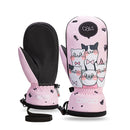 COPOZZ -30 ℃ Espesar Adulto Adolescente Profesional Snowboard Guantes de esquí A prueba de viento Invierno Cálido Guantes de nieve térmicos Esquí Moto de nieve
