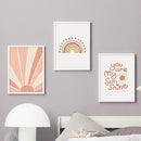 Sonnenschein Liebe Zahl Brief ABC Wandkunst Leinwand Malerei Nordic Poster und Drucke Wandbilder für Kinderzimmer Schlafzimmer Dekor