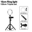 LED Ringlicht 16/20/26cm 5600K dimmbare Selfie Ringlampe mit Stativ Telefonhalter USB Stecker Fotostudio Fotografie Beleuchtung