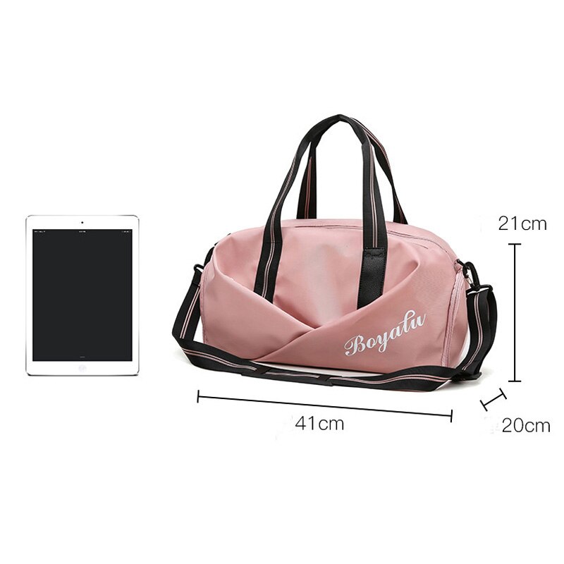 Damen Sporttasche Sport Fitness Handtasche Training Bolsas für Schuhe Reisen Damen trocken und nass Yogamatte Sac De Mochila Sporttas