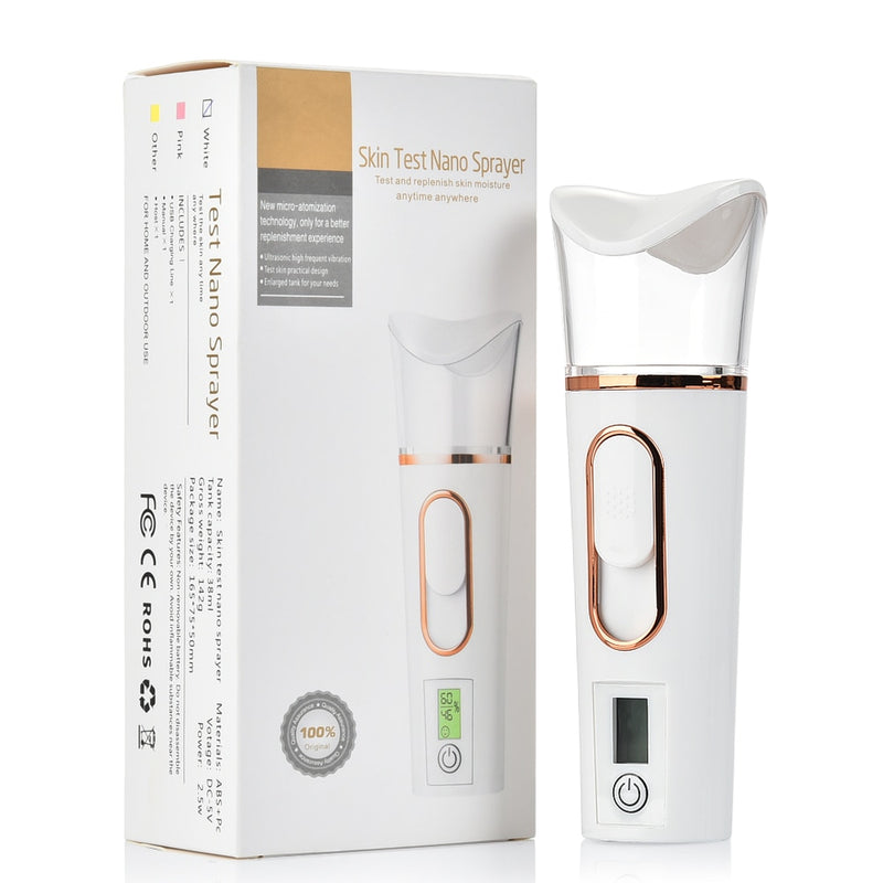 Nano Mist Sprayer Facial Hidratante Belleza Vaporizador Instrumento Carga USB Dispositivo de atomización facial portátil Herramienta de belleza