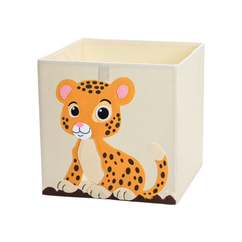 13 inch Foldable Embroidery Animal Cube Storage Box Oxford Fabric Kids Toys Organizers Bins Chest Organizer for Kids Nursery