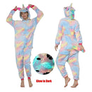 Kigurumi Einhorn Pyjama Stitch Adult Animal Onesie Frauen Männer Paar Pyjamas Winter Pijamas Anzug Panda Nachtwäsche Flanell Pyjamas