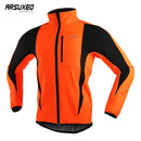 ARSUXEO Thermal Mtb Rennradjacke Winternacht Reflektierende Warme Fahrradbekleidung Winddicht Wasserdicht Herrenmantel Fahrradtrikot