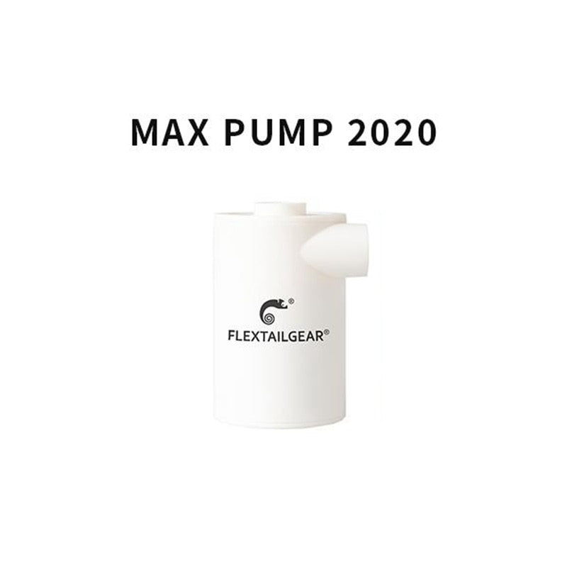 FLEXTAILGEAR Luftpumpe TINY Tragbare wiederaufladbare ultraleichte Pumpe für Isomatte Campingmatratze Matte Schwimmring Boot