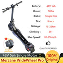 EU Stock inkl. MwSt. Mercane WideWheel Pro Kickscooter 48V 1000W Smart Electric Scooter Dual Motor Patinete Electrico 40km/h
