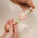 1 Stück Baby Schnullerclips Blumenform BPA-frei Silikon Kinderkrankheiten Perlen Schnullerkette Halter Dummy Feeding Clip Schnullerkette