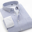 Große Größe XXL-10XL 2020 Fashion New Style Herren Winter Warm Kariertes Hemd Winter Dickes Weiches Business Casual Langarmhemd