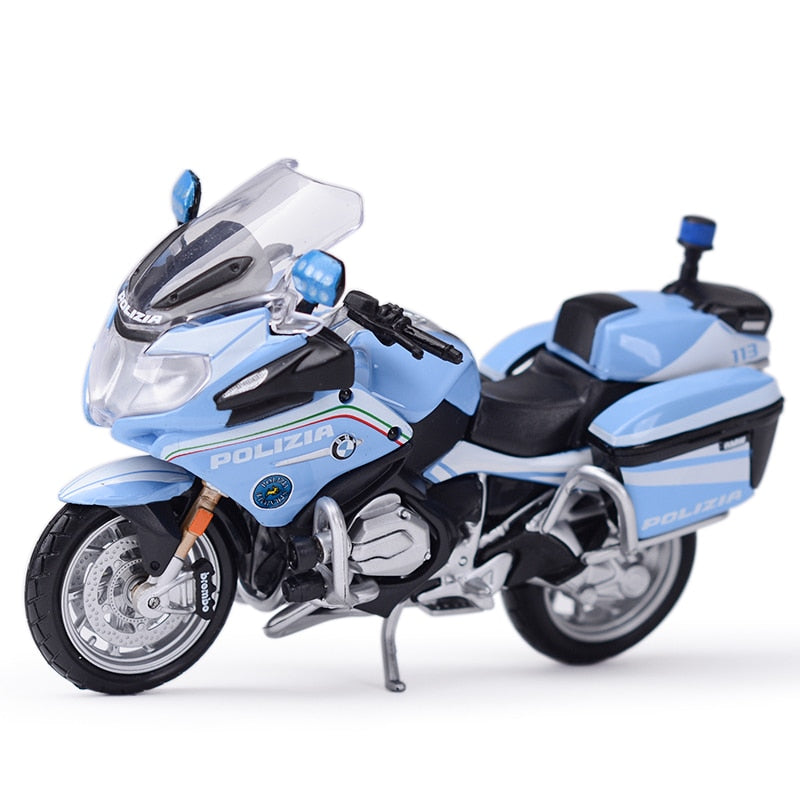 Maisto 1:18 BMW R1200 RT UK Police Die Cast Vehicles Collectible Motorcycle Model Toys