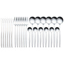 24-teiliges Gold-Geschirr-Set, Edelstahl-Geschirr-Set, Messer, Gabel, Löffel, Luxus-Besteck, Geschenkbox, Besteck, spülmaschinenfest