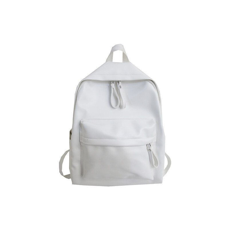 Mochila de mujer de estilo preppy a la moda, mochila escolar de cuero, mochilas para adolescentes, mochila de viaje de pu de gran capacidad, mochila Sac A dos