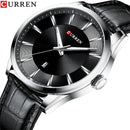 CURREN Quarzuhren für Herren Lederband Herren Armbanduhren Top Luxusmarke Business Herren Uhr 45mm Reloj Hombres