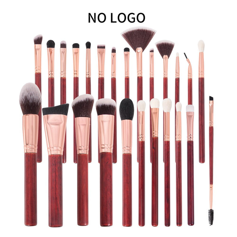 BEILI Schwarzes professionelles Ziegenhaar-Make-up-Pinsel-Puder-Grundlagen-Kontur-Concealer-Augen-Mischen 15/25/30-teiliges Make-up-Pinsel-Set