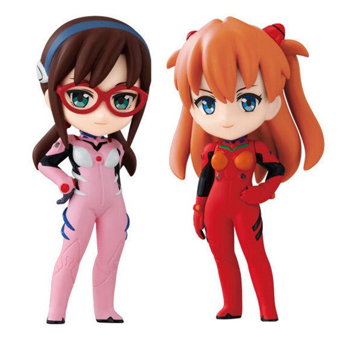 Original EVA Gashapon Anime Action Figure Toys You Can Advance 2:22 Nagisa Ayanami Rei Asuka Langley Makinami PVC ABS Toy Dolls