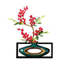 Jarrón de cerámica creativo de estilo chino, marco de madera, jarrón calado Retro, arreglo floral moderno para el hogar, jarrones de flores