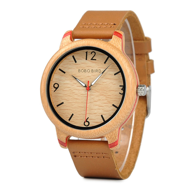 Men's Watch BOBO BIRD Promotion Price Wood Couple Watch Brand Quartz Wristwatche Handmade Wooden Clock As Gift relogio masculino