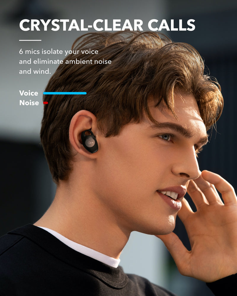 Soundcore by Anker Life A2 NC Noise Cancelling Wireless Earbuds, ANC bluetooth earphones earbuds with 6-Mic Clear Calls