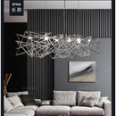 Nordisches modernes Restaurant LED-Kronleuchter Neuheit Luxus-Kunst-Bar-Dekoration, die minimalistische Wohnzimmer-Bar-Hängeleuchten beleuchtet