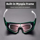 ROCKBROS Polarisierte Fahrradbrille Klare Fahrradbrille UV400 Outdoor Sport Sonnenbrille Herren Damen Fahrradbrille