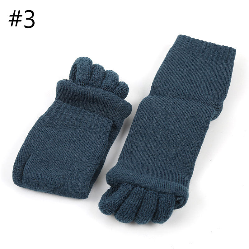 1Pair BYEPAIN Five Toes Separators Foot Sock Hallux Valgus Corrector Bunion Adjuster Foot Care Alignment Straightener Socks