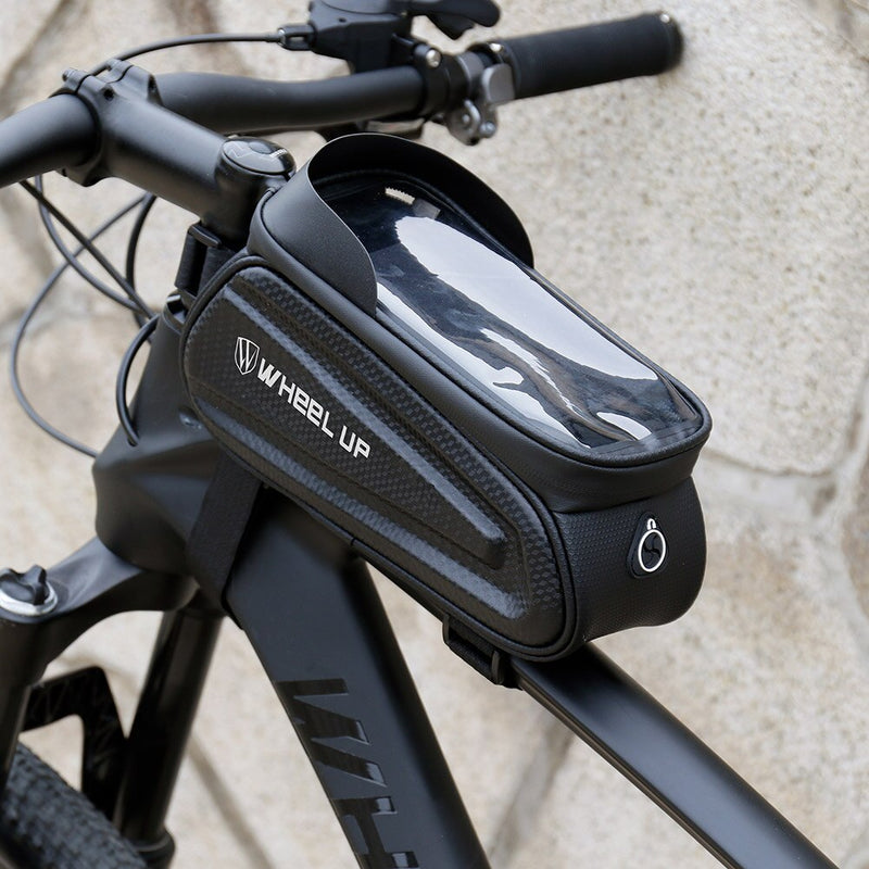 Bolsa de bicicleta marco frontal tubo superior bolsa de ciclismo reflectante impermeable 7,0 pulgadas funda de teléfono bolsa de pantalla táctil MTB paquete accesorios de bicicleta
