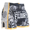 Pantalones cortos FLUORY Muay Thai de combate libre, pantalones de entrenamiento de boxeo de artes marciales mixtas