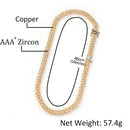 THE BLING KING 9 mm Schnalle Link Pave Iced CZ Cuban Link Halsketten Goldfarbe Luxus Bling Bling Schmuck Mode Hiphop für Männer