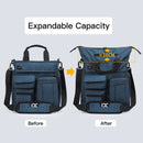 Bolso bandolera de hombro para hombre, bolso cruzado impermeable con orificio para auriculares, bolso de viaje de nailon, bolsas de trabajo de almacenamiento de gran capacidad XA666C