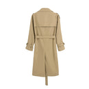 Mode Marke Neue Frauen Trenchcoat Lange Zweireiher Gürtel Blau Khaki Dame Kleidung Herbst Frühling Oberbekleidung Oversize Qualität