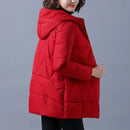 2022 Neue Frauen Winterjacke Lange Warme Parkas Weibliche Verdicken Mantel Baumwolle Gefütterte Parka Jacke Mit Kapuze Outwear M-4XL