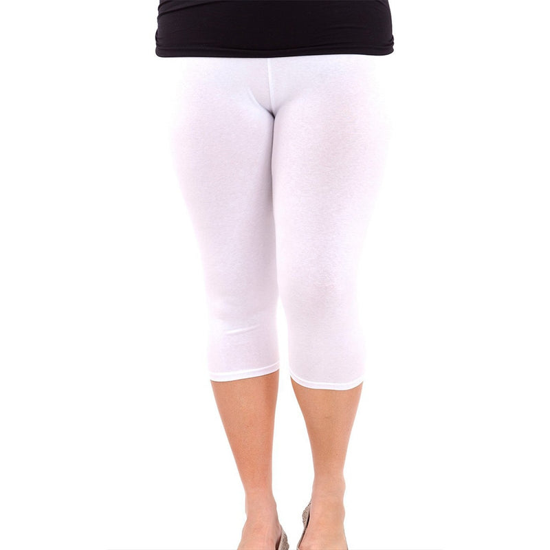 Heiße Frauen-Leggings-Training plus Größen-Leggings-Baumwollelastische Taillen-beiläufige feste Frühlings-Sommer-Modal-Gamaschen-Stretch-Hosen Billig