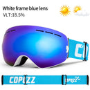 COPOZZ Marke Professionelle Skibrille Doppelschichten Objektiv Anti-Fog UV400 Große Skibrille Skifahren Snowboard Männer Frauen Schneebrille
