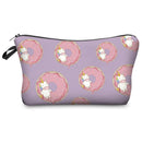 FUDEAM Polyester Unicorn Sloth Print Pattern Women Travel Storage Bag Toiletries Organize Cute Cosmetic Bag Portable Make Up Bag