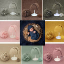 Weiche Baby-Foto-Wraps mit Hut 2er-Set Neugeborenen-Jungen-Mädchen-Fotografie-Wickeldecke-Kind-Bild-Requisiten-Zubehör