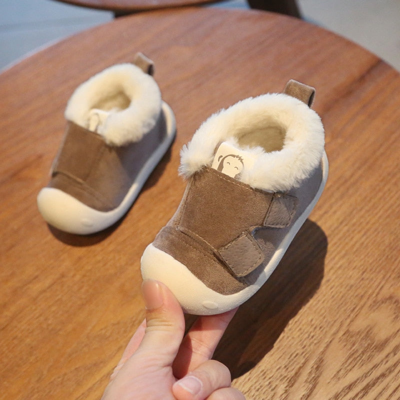 Kleinkind Kleinkind Stiefel Winter Warm Plüsch Baby Mädchen Jungen Schnee Stiefel Outdoor Bequeme Weiche Unterseite Rutschfeste Kinderschuhe