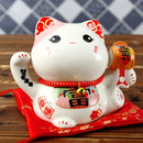 6 Zoll Keramik Maneki Neko Spardose Glückskatze Ornament Home Decor Geschenk Feng Shui Glückskatze Sparschwein