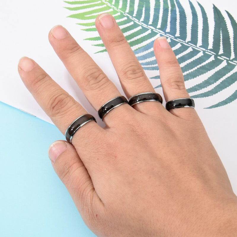100 pcs/lot Temperature Change Emotion Feeling Mood Rings Set For Women Men Mixed Size Round Finger Ring Jewelry Drop Shipping