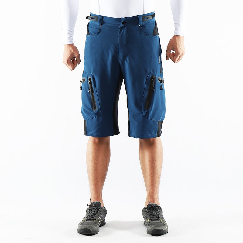 ARSUXEO, pantalones cortos de ciclismo para deportes al aire libre para hombre, pantalones de descenso MTB, pantalones cortos para bicicleta de montaña, pantalones cortos resistentes al agua, ajuste holgado 1202